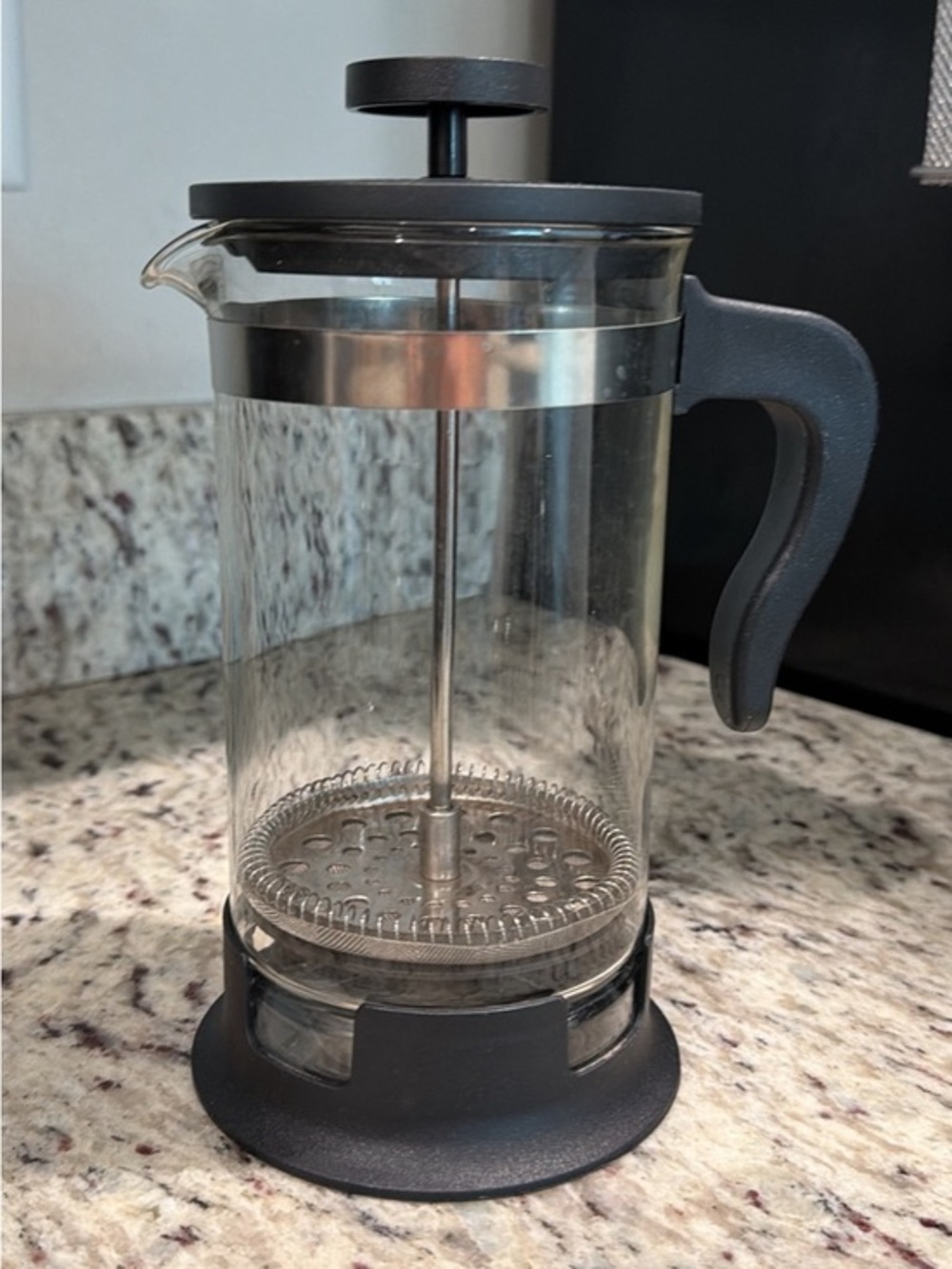 IKEA Black French Press Coffee Maker - Classic Glass Press